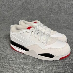 New Nike‎ Kids Boys Size 5.5 Air Jordan 4 RM Shoes Sneakers White Red FQ7938-102